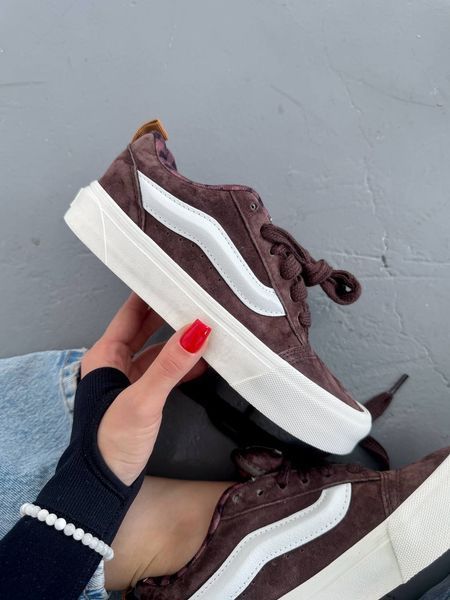 Vans Knu Skool Brown White Vans-02-36 фото