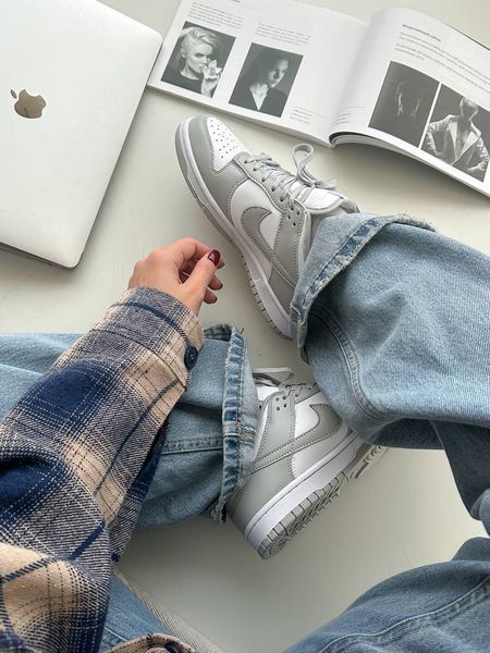 Nike SB Dunk Low White Grey Dunk-03-36 фото