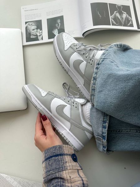 Nike SB Dunk Low White Grey Dunk-03-36 фото