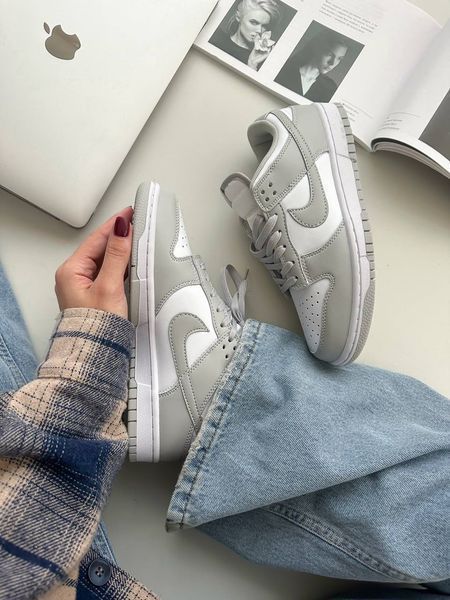 Nike SB Dunk Low White Grey Dunk-03-36 фото