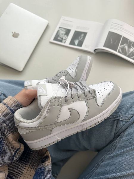 Nike SB Dunk Low White Grey Dunk-03-36 фото