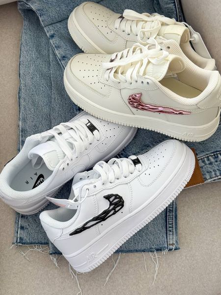 Nike Air Force 1 Molten White Black Force-02-36 фото