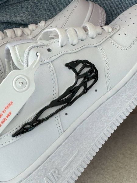 Nike Air Force 1 Molten White Black Force-02-36 фото