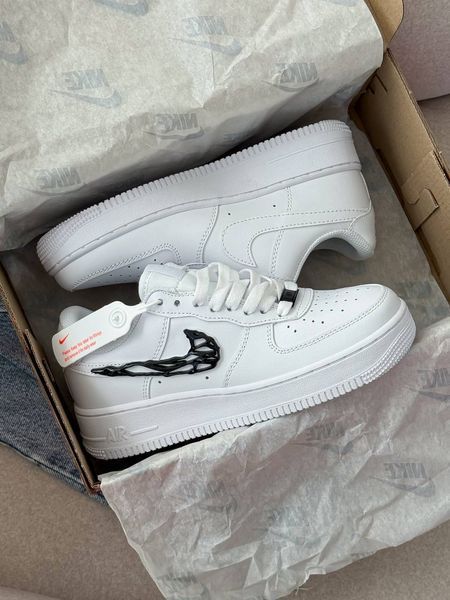 Nike Air Force 1 Molten White Black Force-02-36 фото