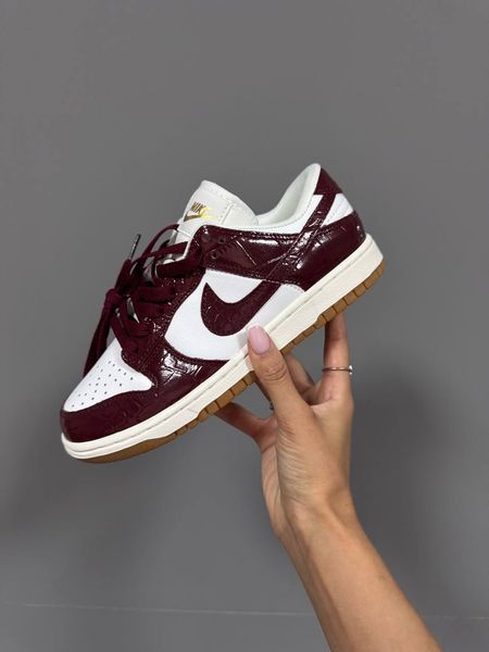 Nike SB Dunk Low Burgundy Croc Dunk-16-36 фото
