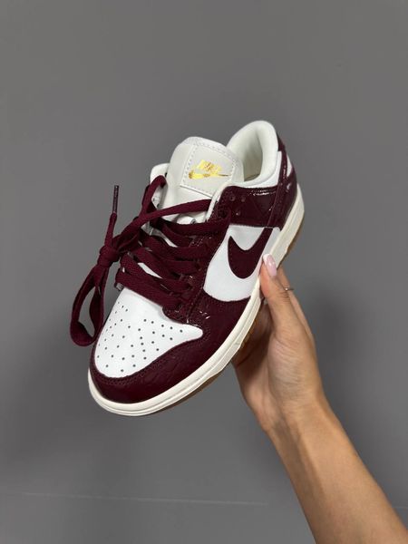 Nike SB Dunk Low Burgundy Croc Dunk-16-36 фото