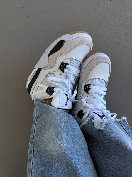 Nike Air Jordan 4 White Black Jordan-17-36 фото