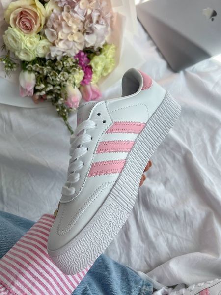 Adidas Samba Platform White Pink Samba-06-36 фото