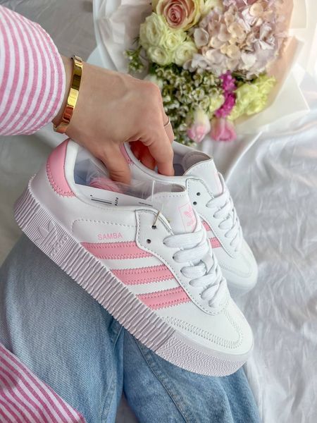Adidas Samba Platform White Pink Samba-06-36 фото