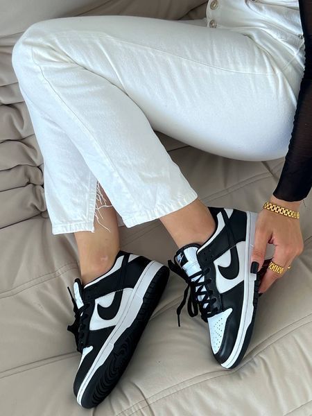 Nike Dunk Low White Black Dunk-02-36 фото