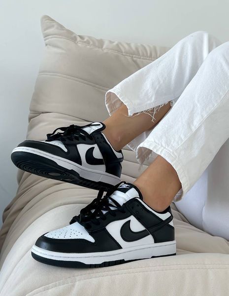 Nike Dunk Low White Black Dunk-02-36 фото