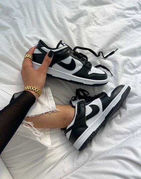 Nike Dunk Low White Black Dunk-02-36 фото