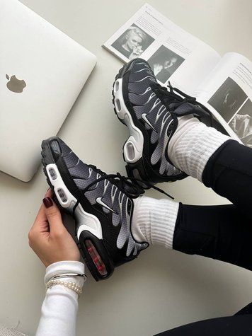 Nike Air Max Tn Plus Black Silver Tn-03-36 фото