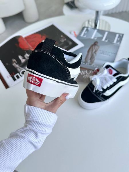 Vans Knu Skool Platform Black White Vans-05-36 фото