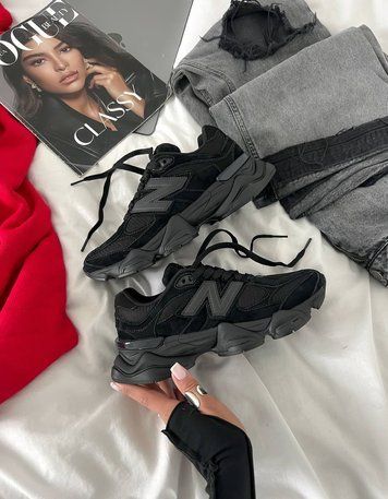 New Balance 9060 Triple Black 9060-07-36 фото