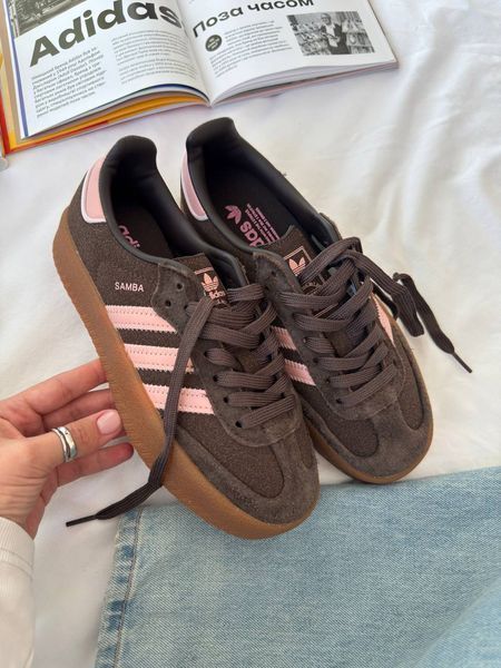 Adidas Samba Platform Brown Pink Samba-14-36 фото