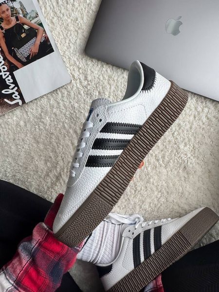 Adidas Samba Platform White Black Samba-07-36 фото