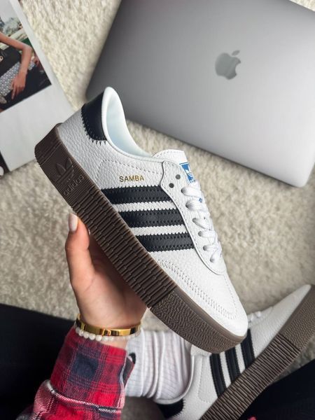 Adidas Samba Platform White Black Samba-07-36 фото