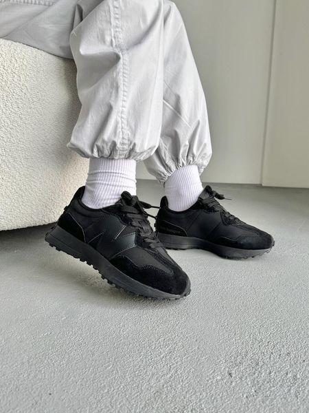 New Balance 327 Black Leather N327-07-36 фото