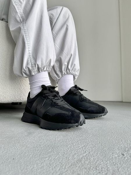 New Balance 327 Black Leather N327-07-36 фото