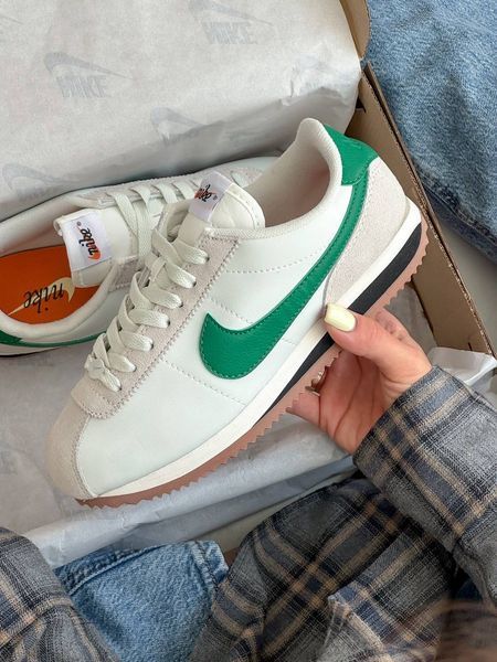 Nike Cortez White Green Cortez-11-36 фото