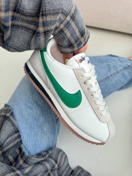 Nike Cortez White Green Cortez-11-36 фото