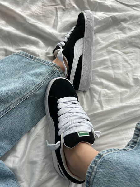 Puma Suede XL Black White Puma-01-36 фото