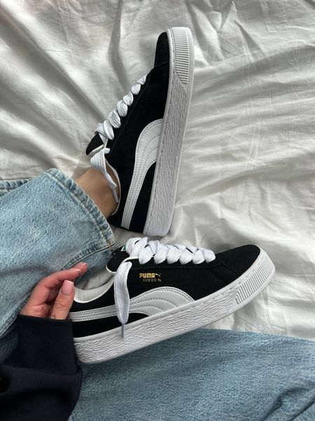 Puma Suede XL Black White Puma-01-36 фото