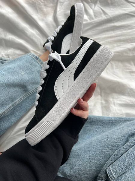 Puma Suede XL Black White Puma-01-36 фото