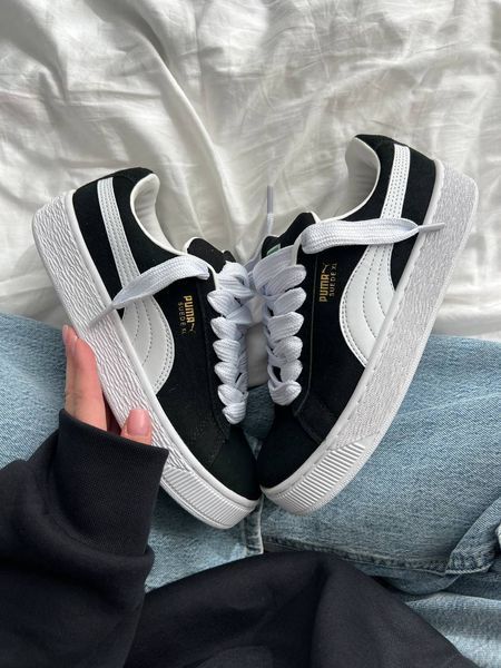 Puma Suede XL Black White Puma-01-36 фото