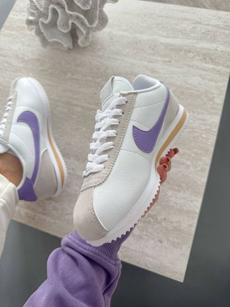 Nike Cortez Cortez White Violet Cortez-05-36 фото