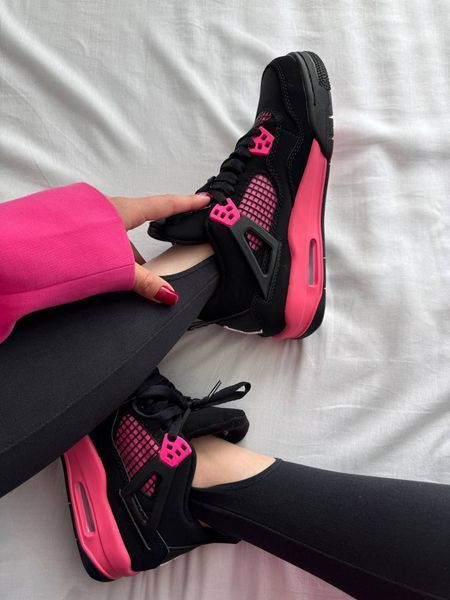 Nike Air Jordan 4 Black Pink Jordan-13-36 фото
