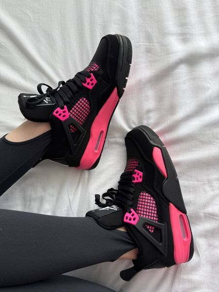 Nike Air Jordan 4 Black Pink Jordan-13-36 фото