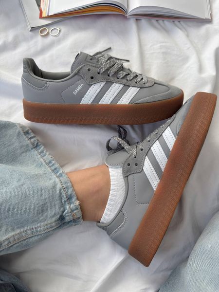Adidas Samba Platform White Grey Samba-09-36 фото