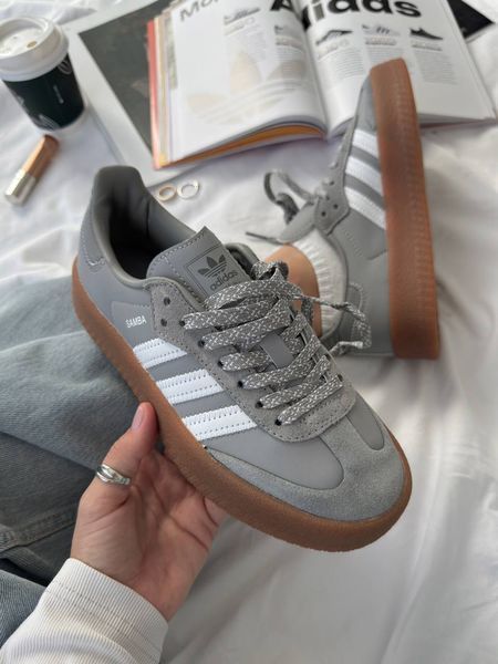Adidas Samba Platform White Grey Samba-09-36 фото
