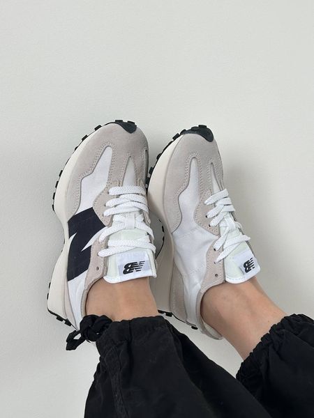 New Balance 327 White Black N327-09-36 фото