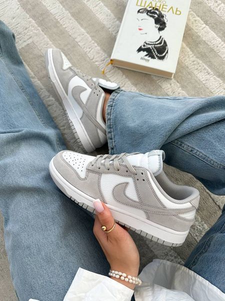 Nike SB Dunk Low White Grey Dunk-08-36 фото