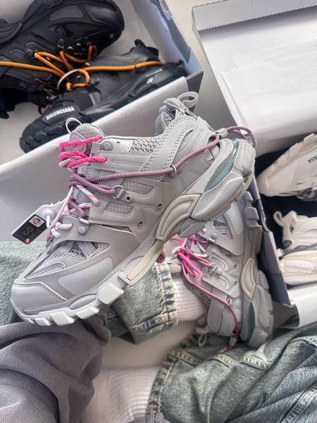 Balenciaga Track Trail Laces Grey Pink Track-03-36 фото